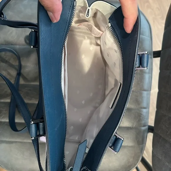 Kate Spade Pink and Navy Satchel - Picture 4 of 5